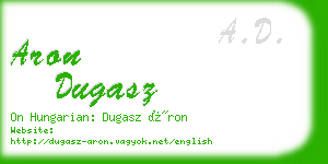 aron dugasz business card